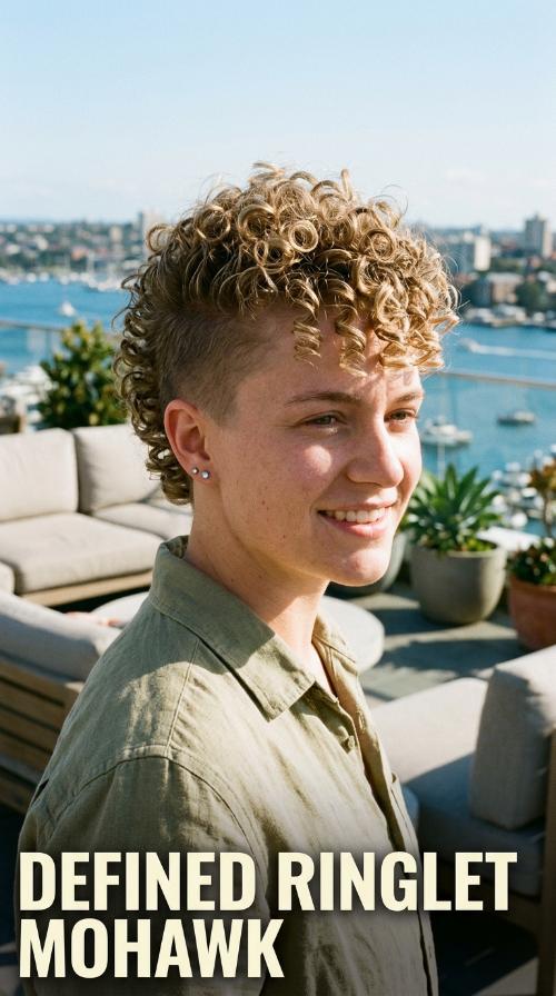 Defined Ringlet Mohawk