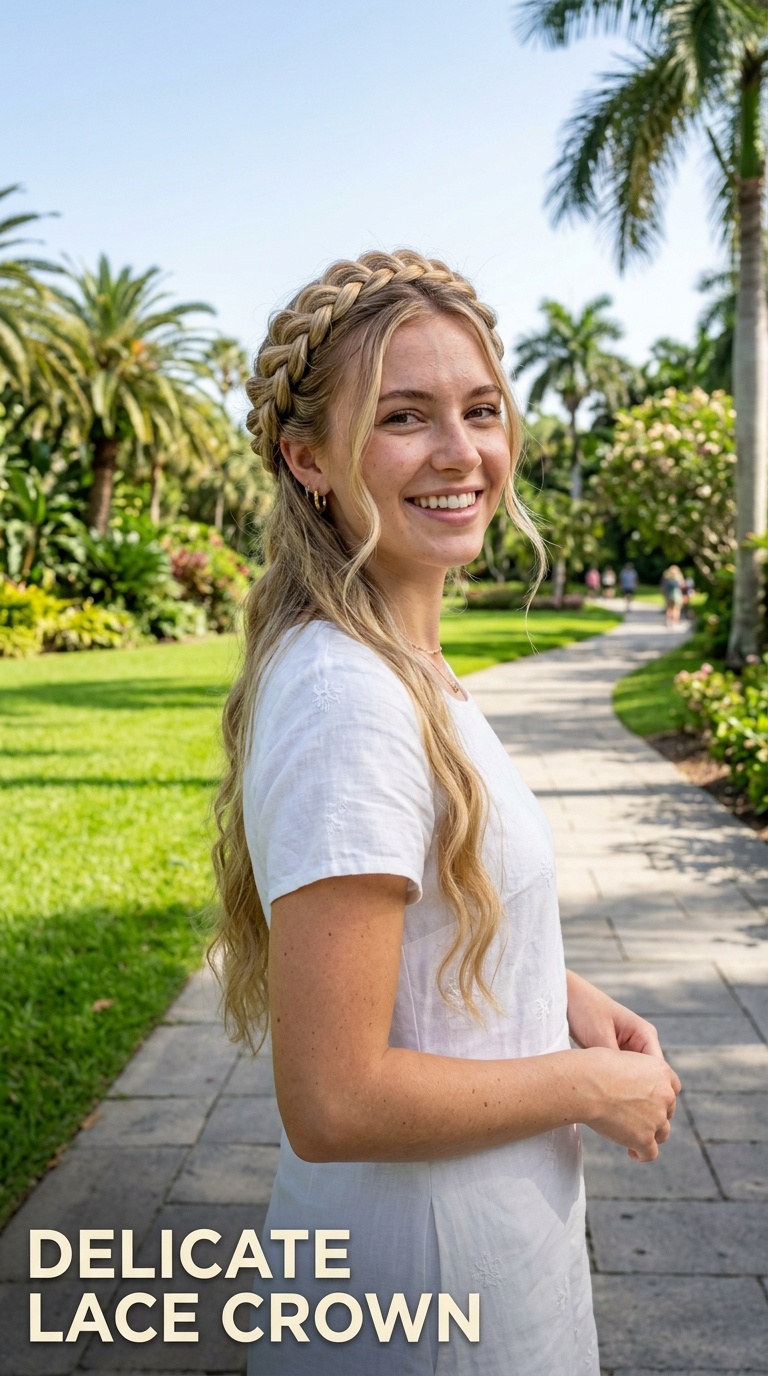 Delicate Lace Crown