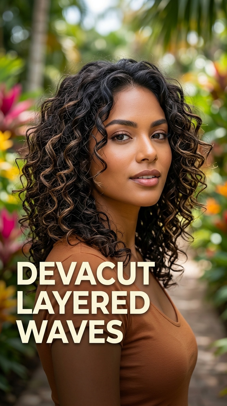 DevaCut Layered Waves