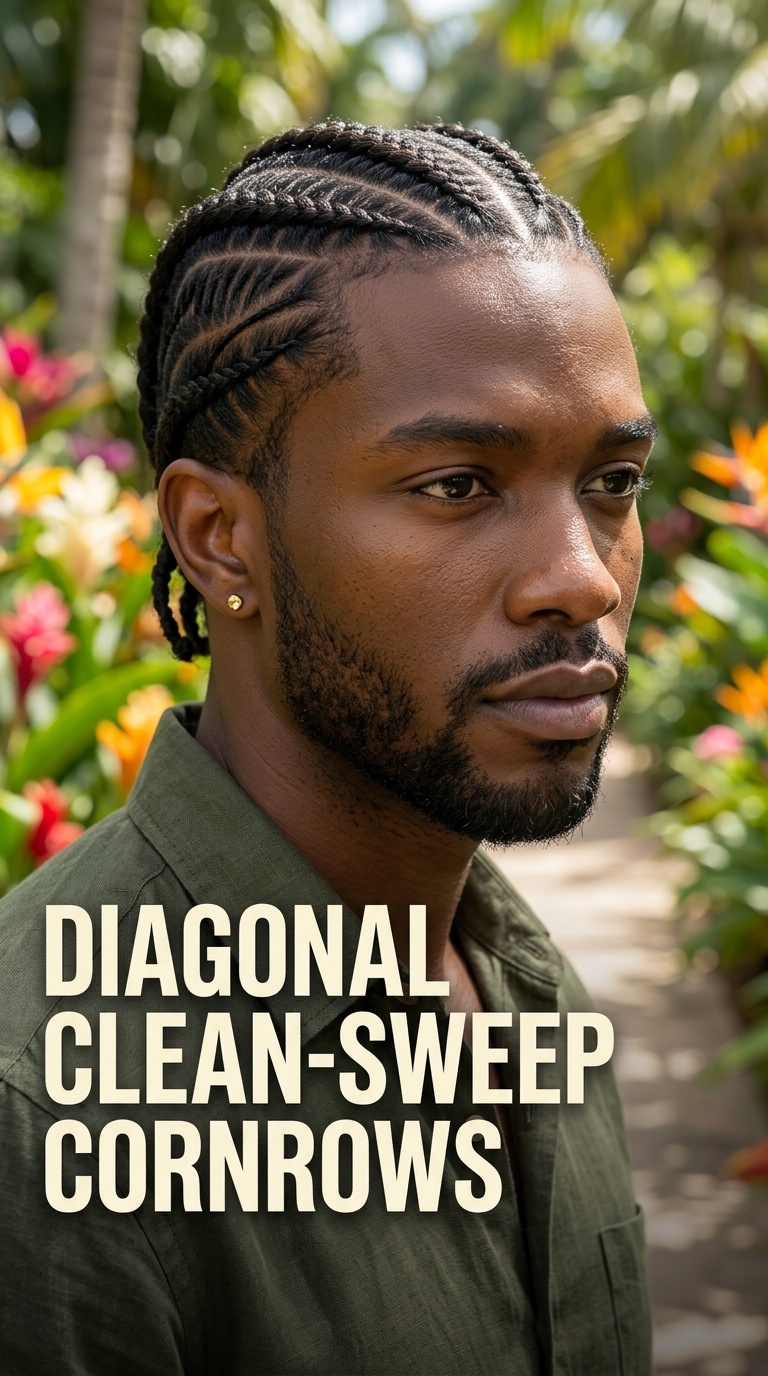 Diagonal Clean-Sweep Cornrows