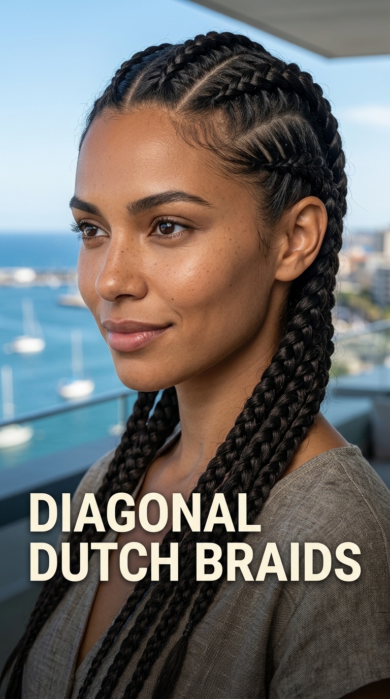 Diagonal Dutch Braids
