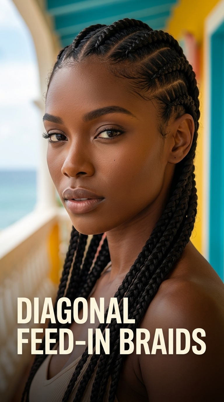 Diagonal Feed-In Braids