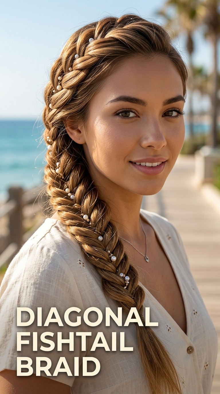 Diagonal Fishtail Braid