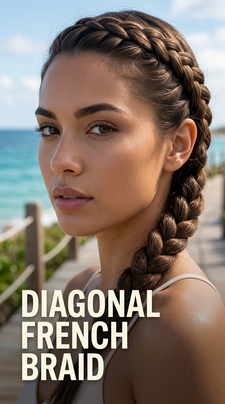 Diagonal French Braid