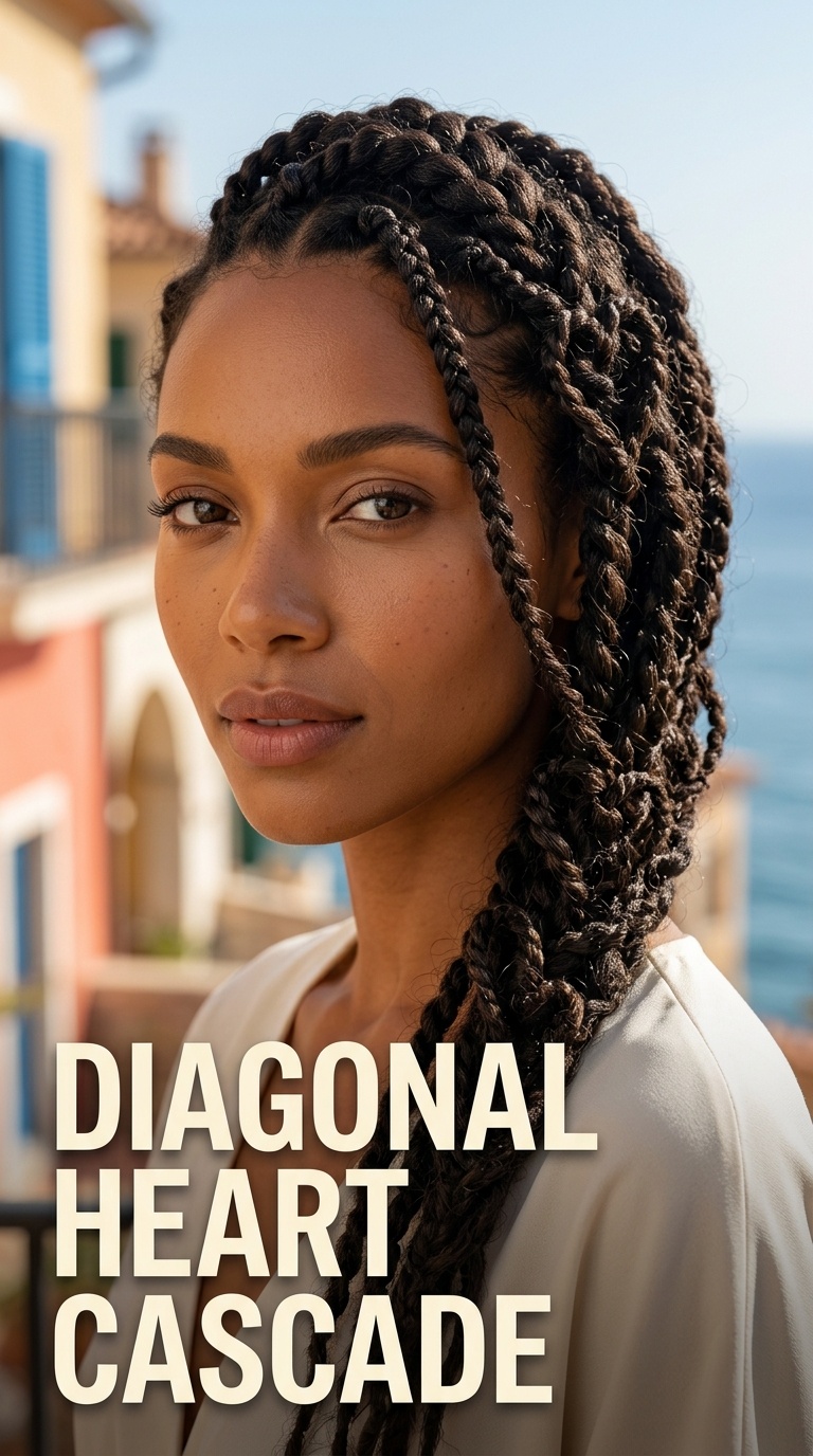 Diagonal Heart Cascade