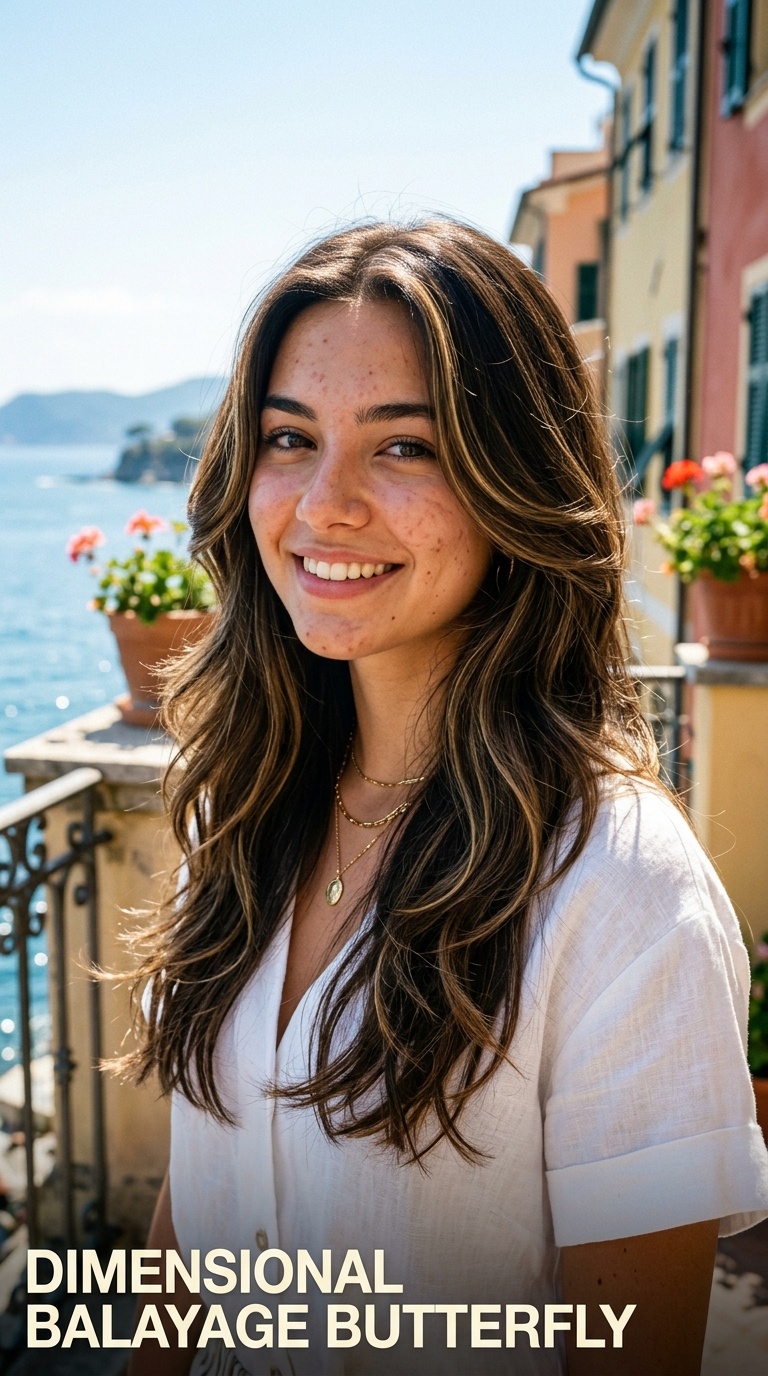 Dimensional Balayage Butterfly