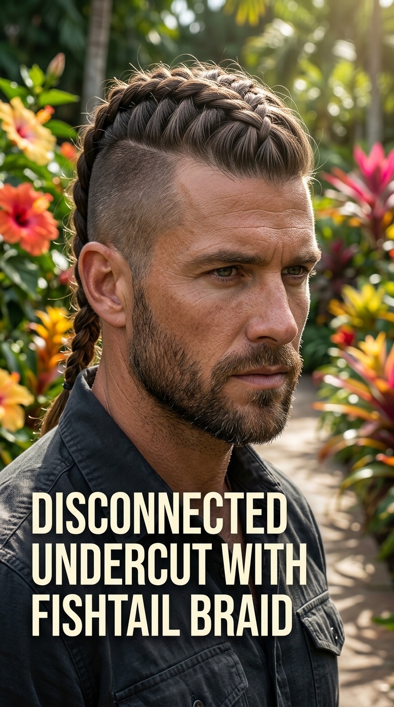 Disconnected Undercut with Fishtail Braid