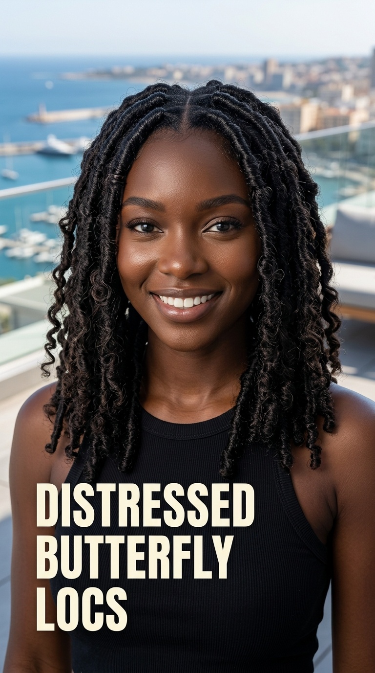 Distressed Butterfly Locs