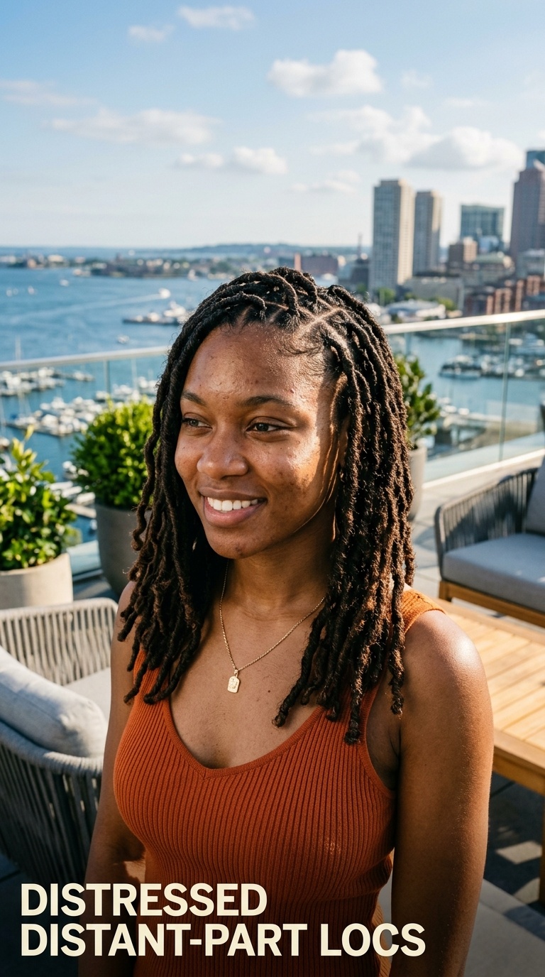 Distressed Distant-Part Locs
