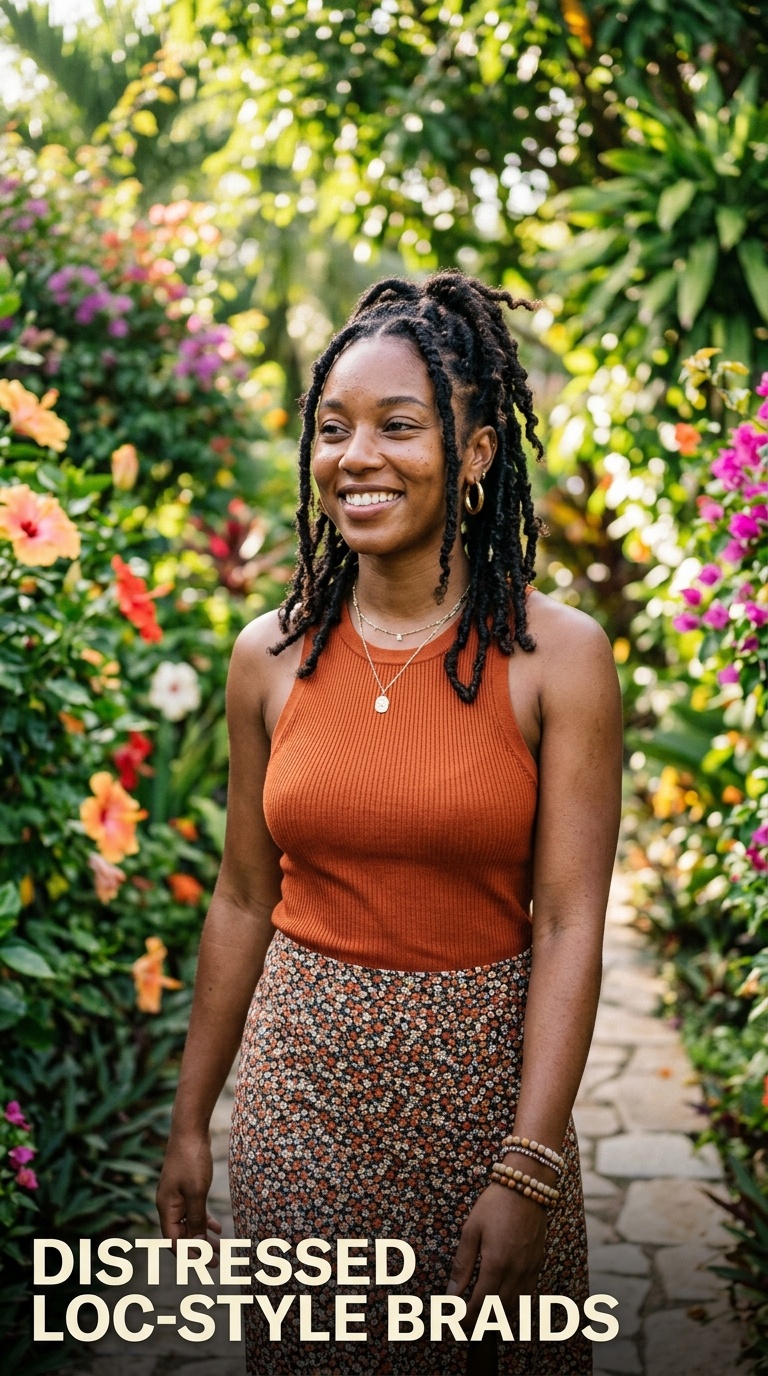 Distressed Loc-Style Braids