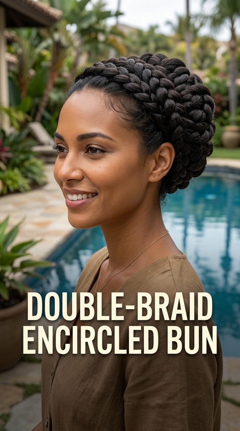 Double-Braid Encircled Bun