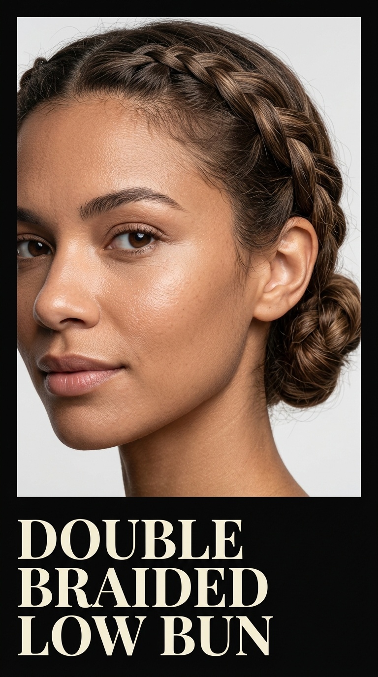 Double Braided Low Bun