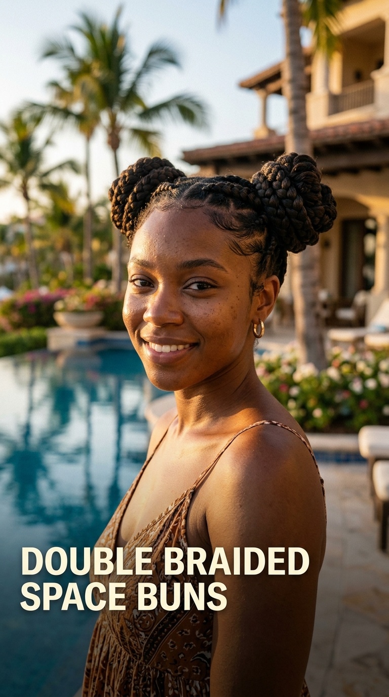 Double Braided Space Buns