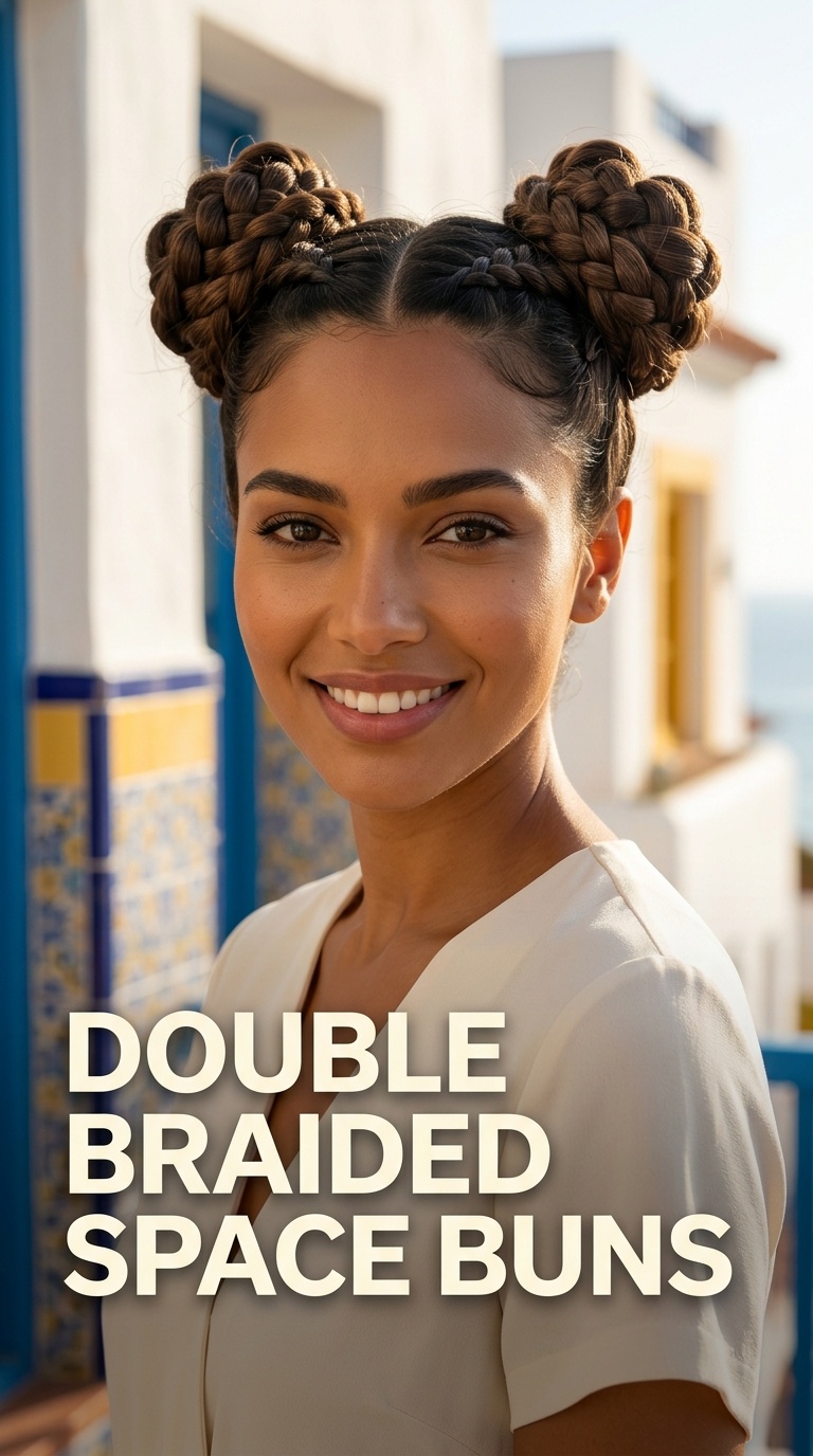 Double Braided Space Buns