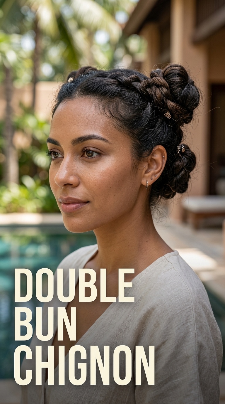 Double Bun Chignon