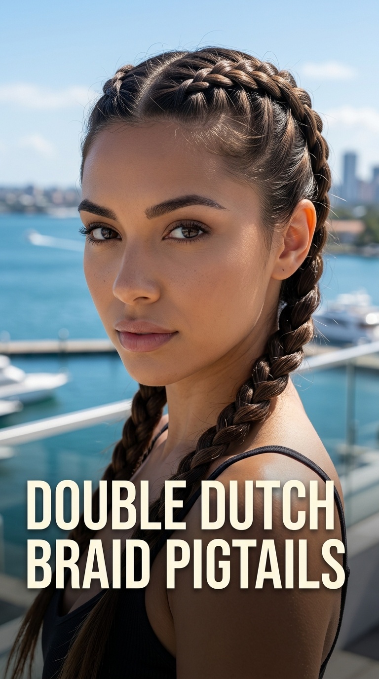 Double Dutch Braid Pigtails
