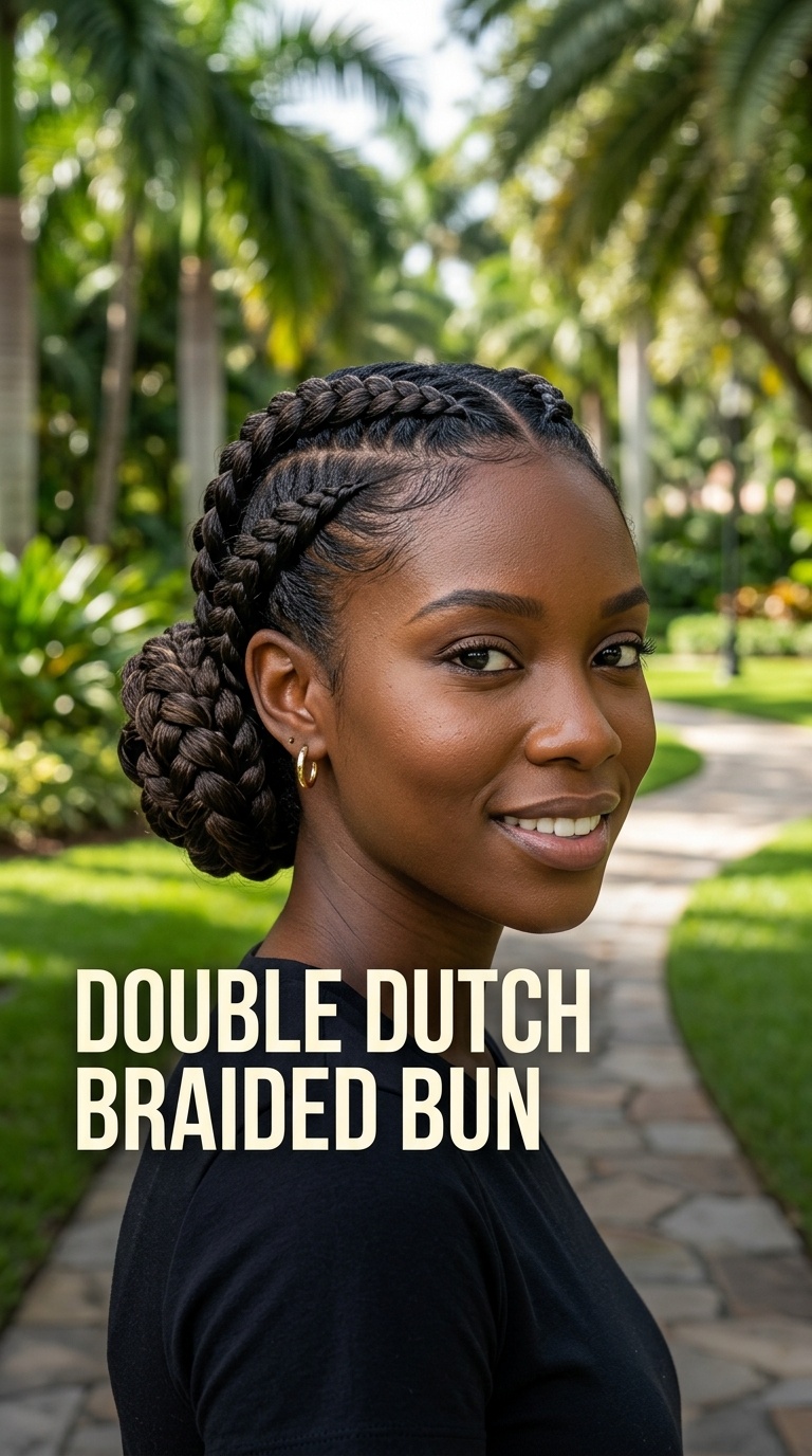 Double Dutch Braided Bun