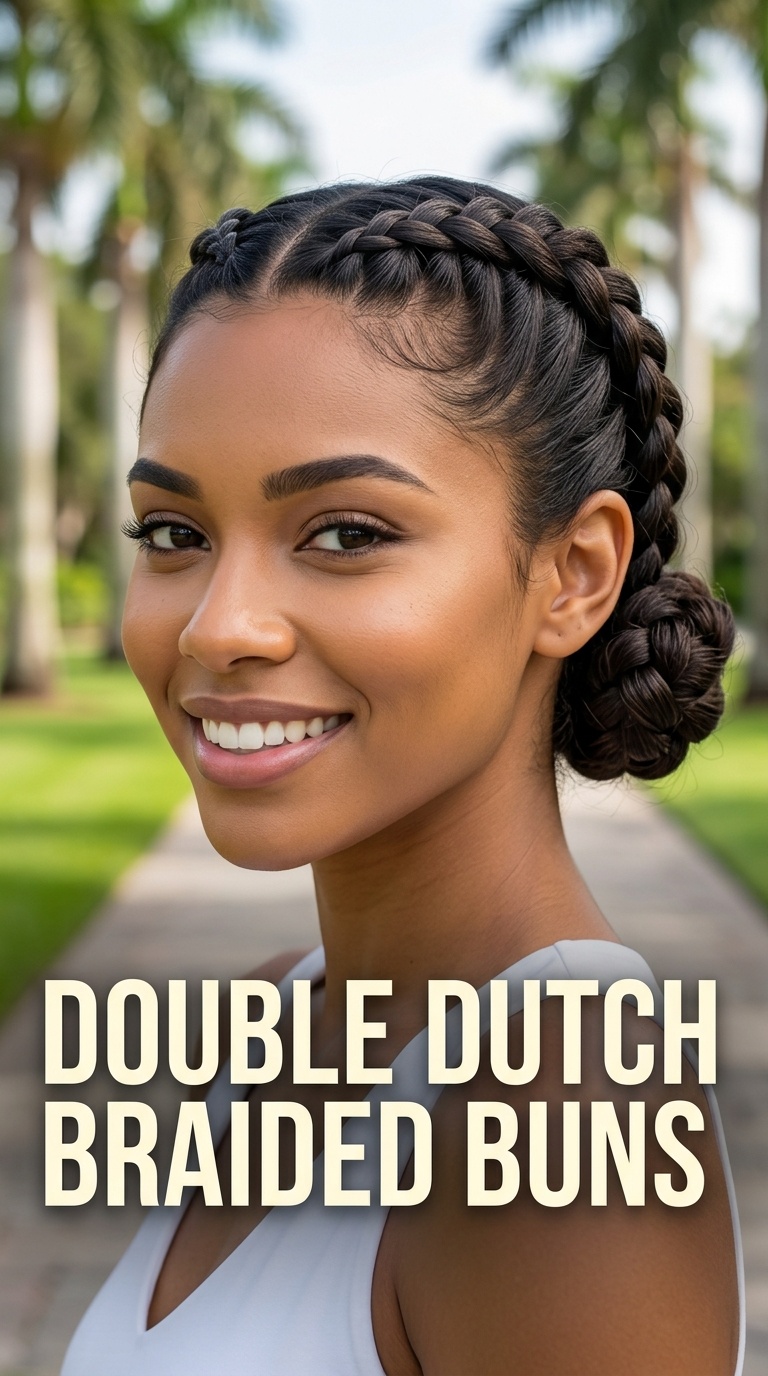 Double Dutch Braided Buns
