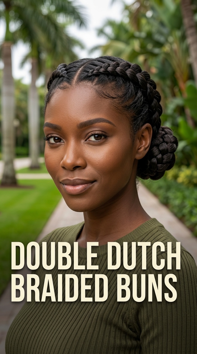 Double Dutch Braided Buns