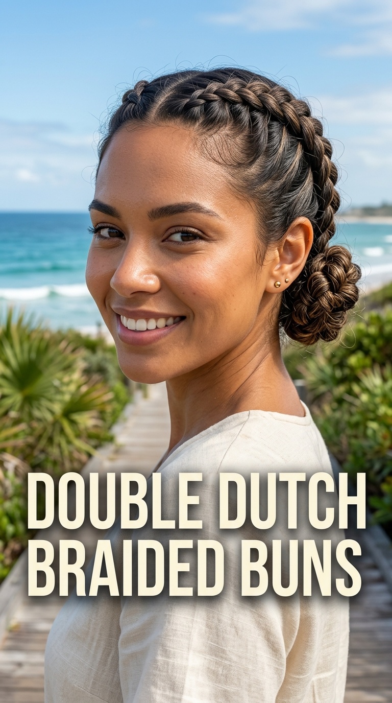Double Dutch Braided Buns