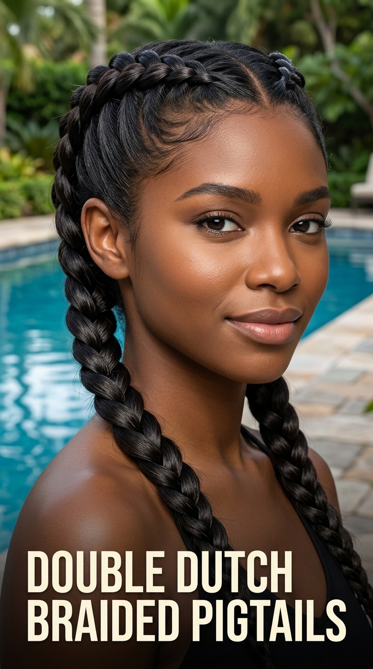 Double Dutch Braided Pigtails