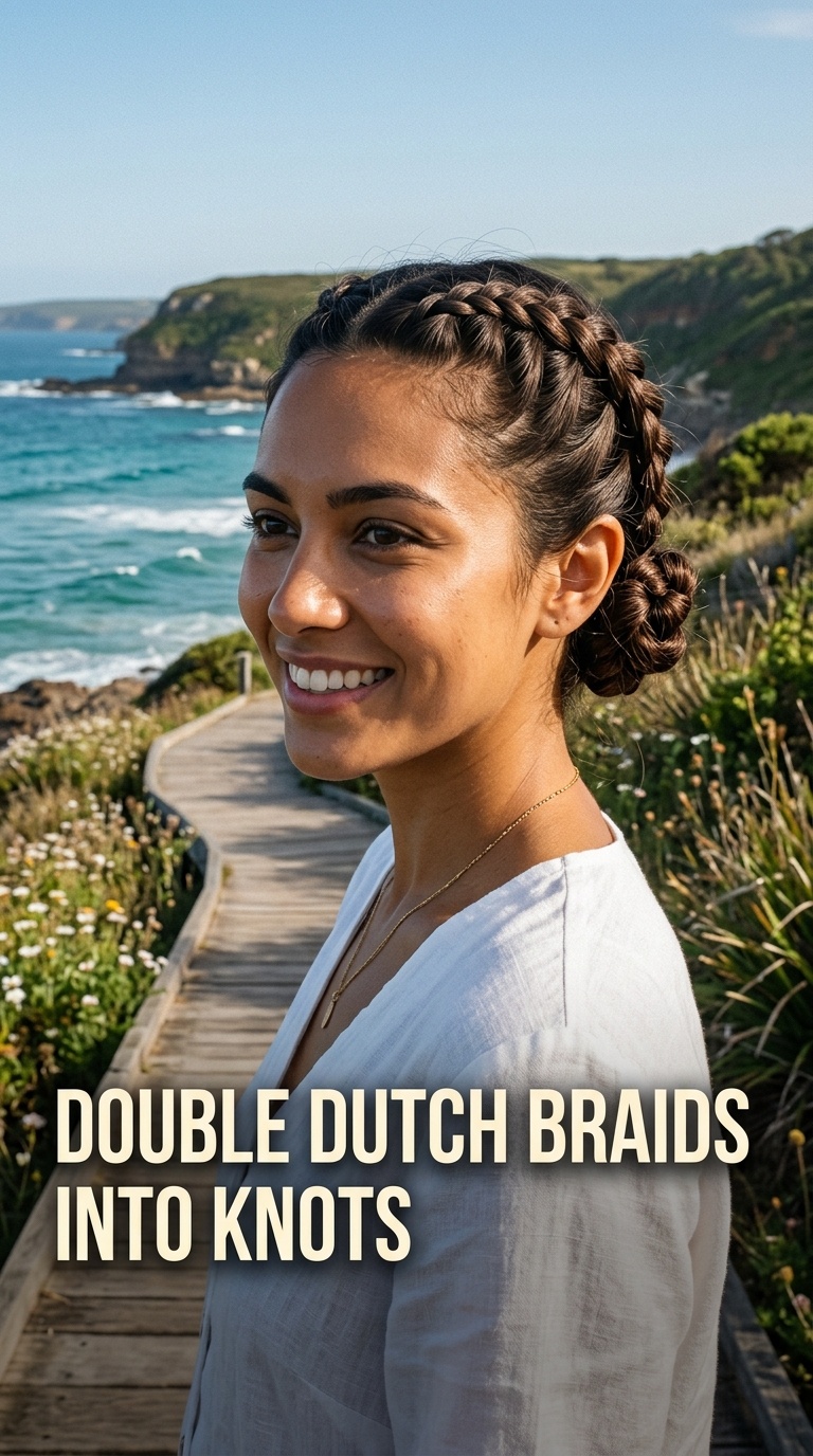 Double Dutch Braids into Knots