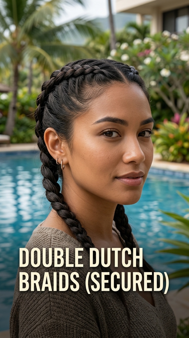 Double Dutch Braids (Secured)