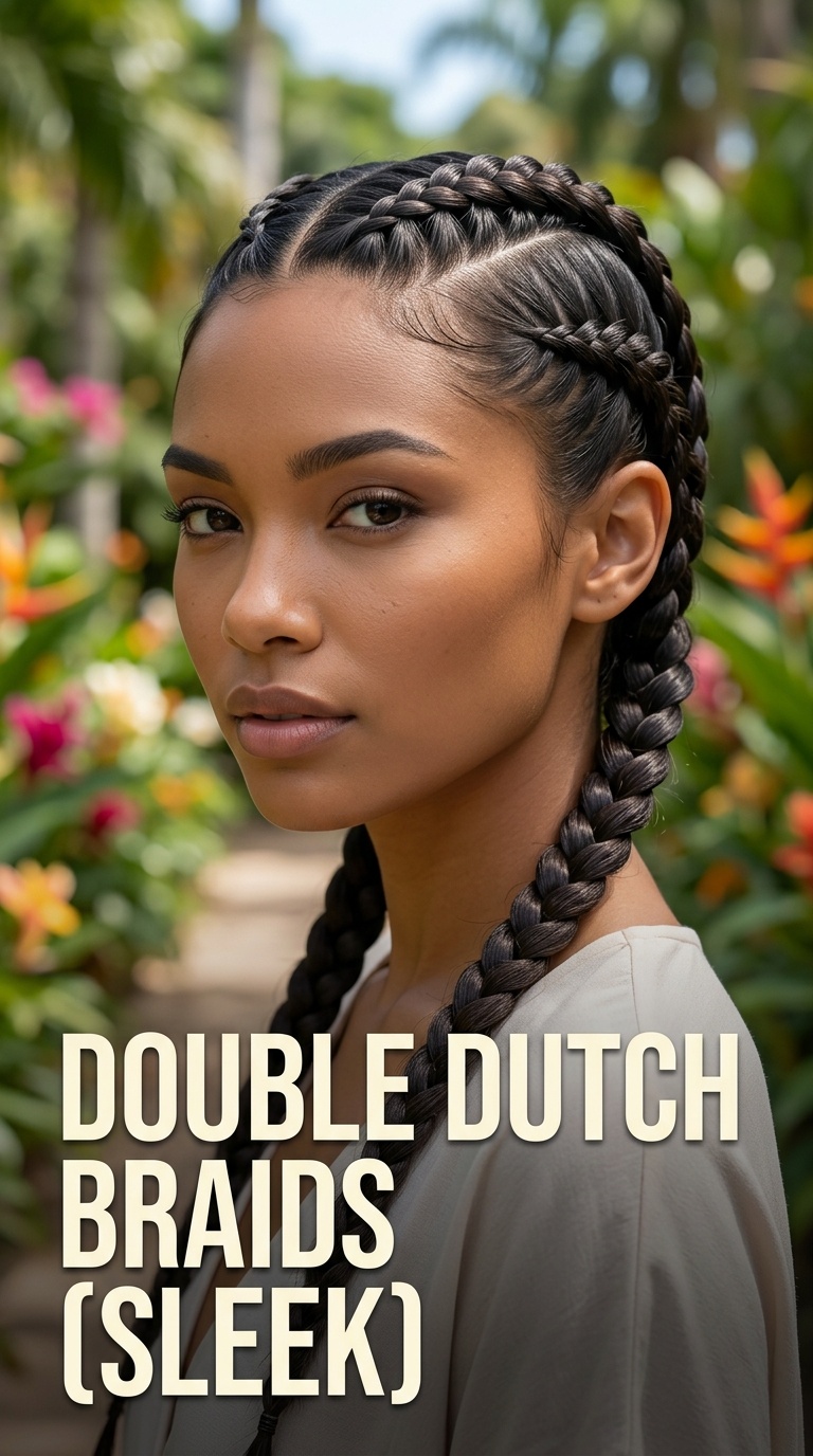 Double Dutch Braids (Sleek)
