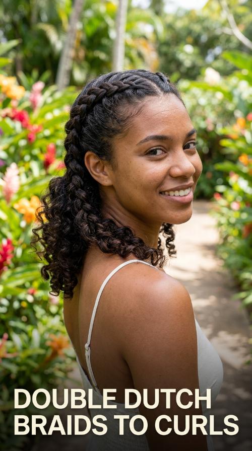 Double Dutch Braids to Curls