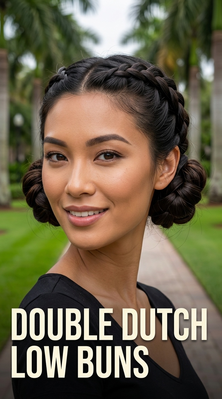 Double Dutch Low Buns