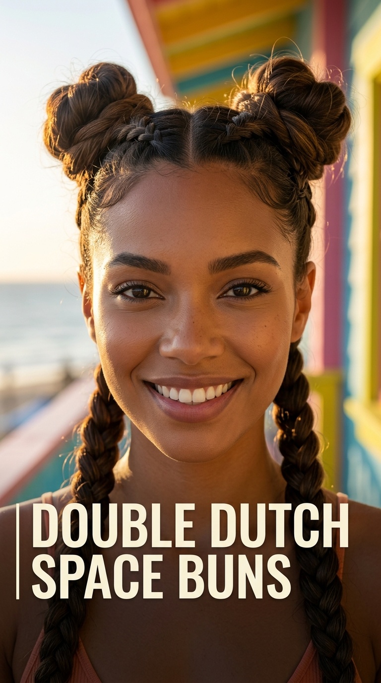 Double Dutch Space Buns