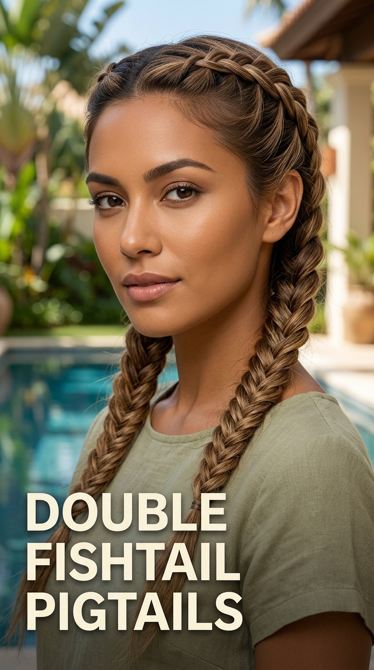 Double Fishtail Pigtails