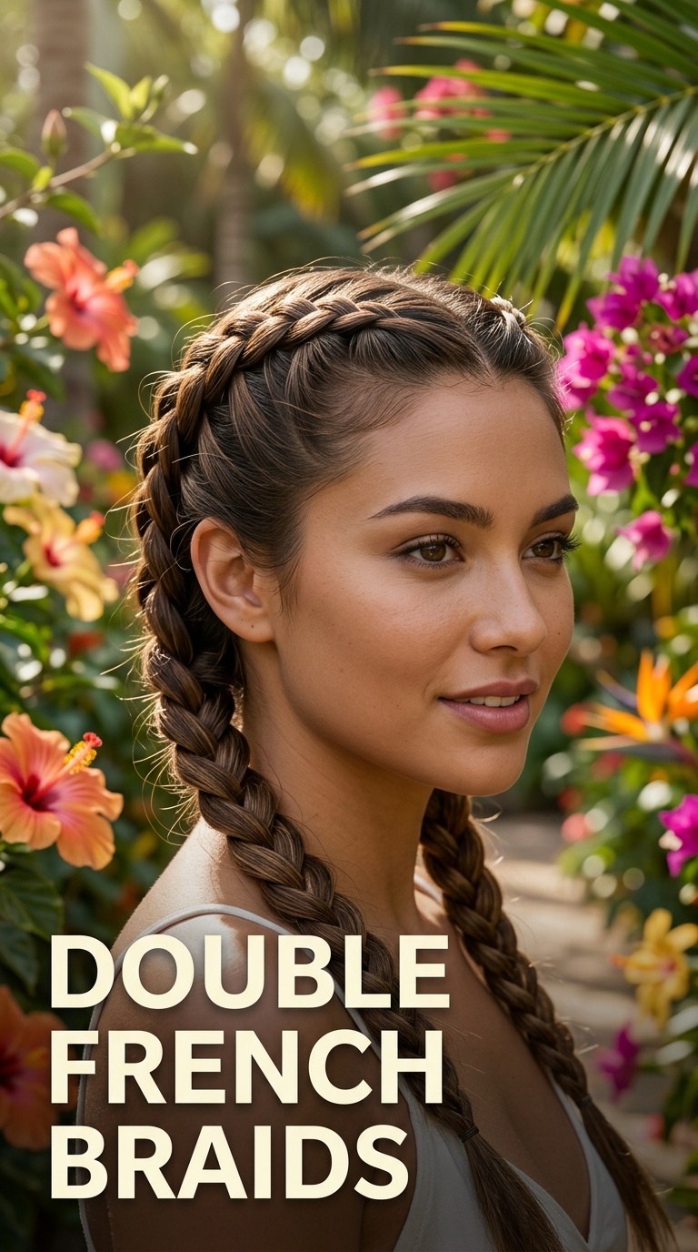 Double French Braids
