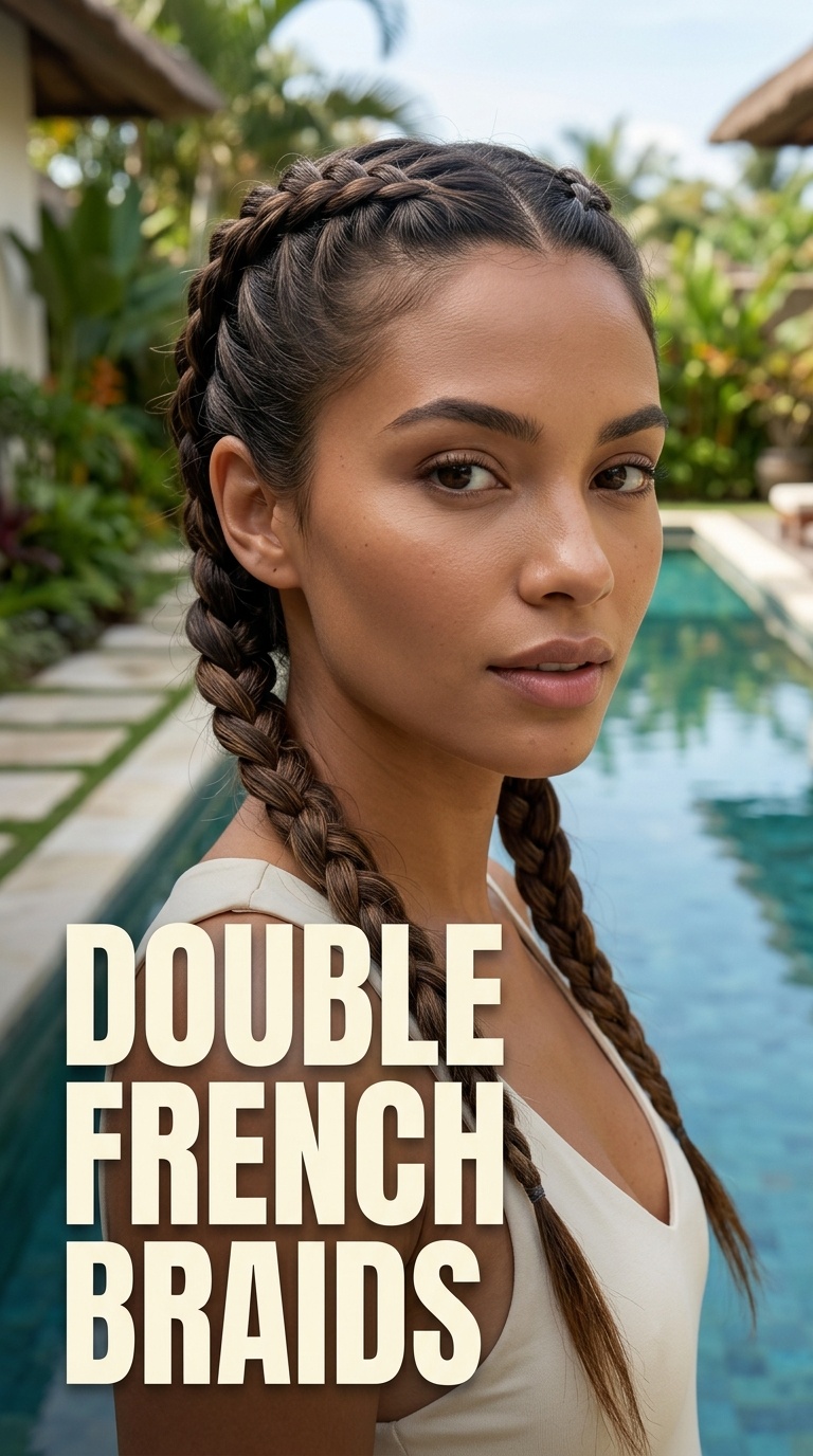Double French Braids