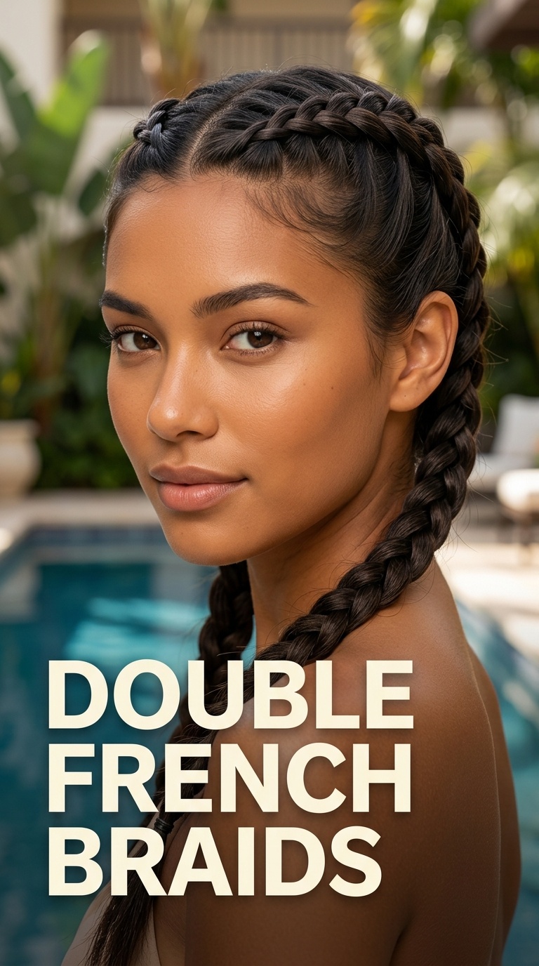 Double French Braids