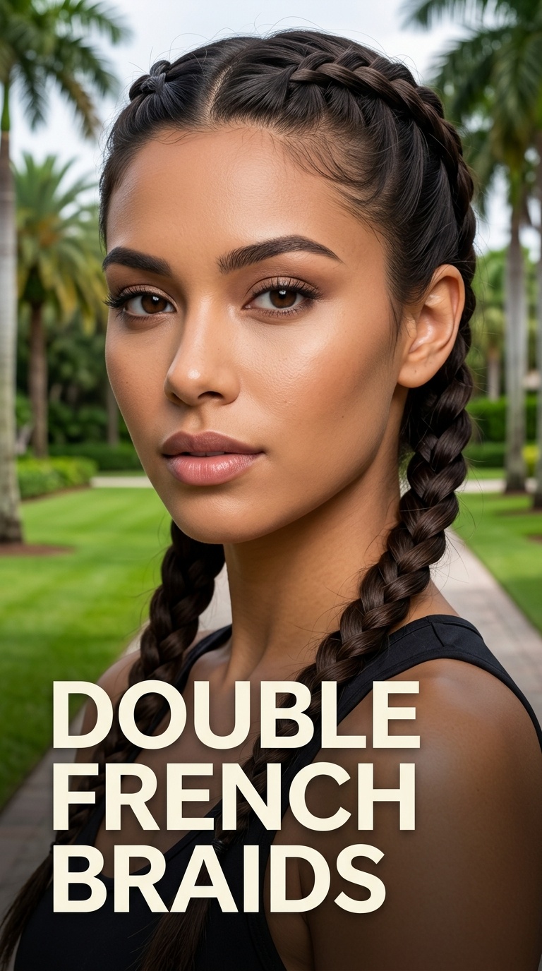 Double French Braids