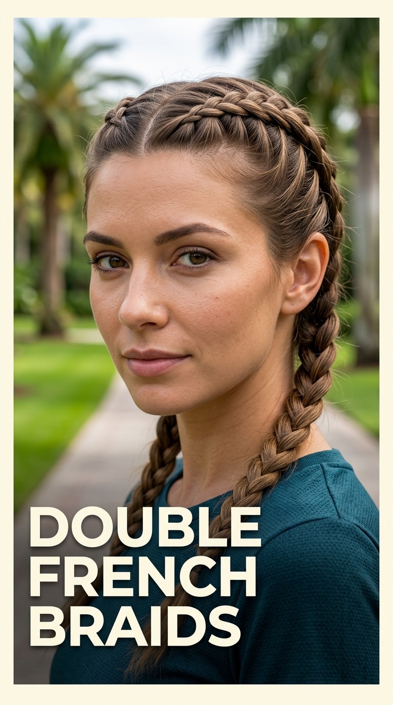 Double French Braids