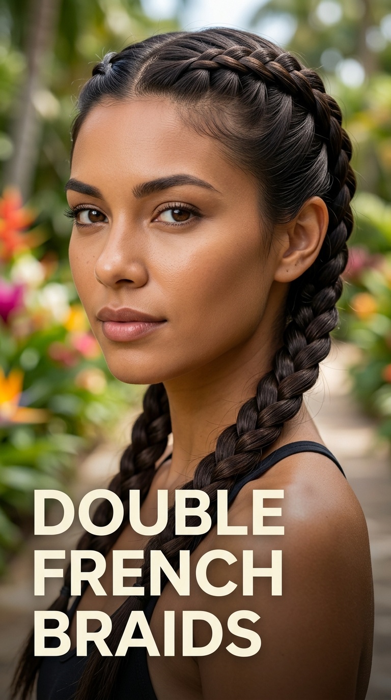 Double French Braids