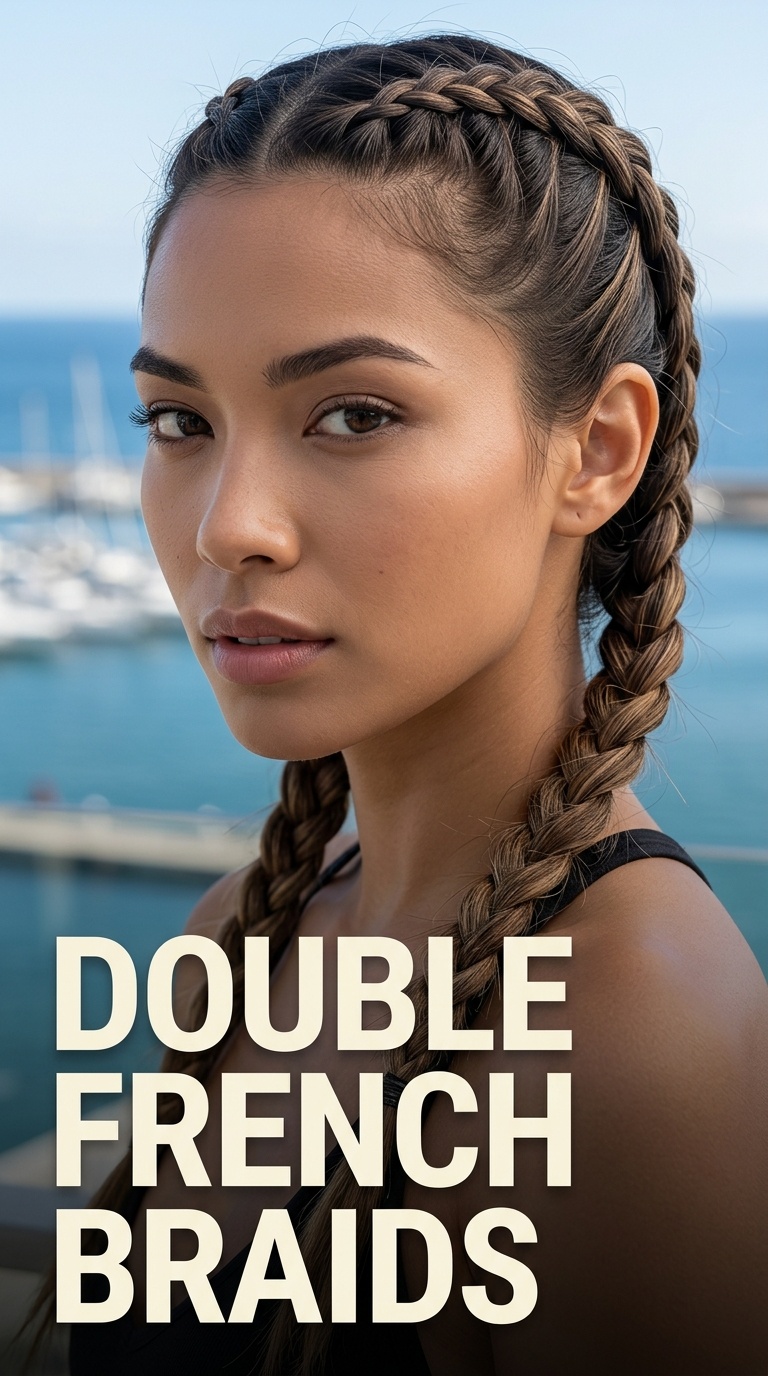 Double French Braids