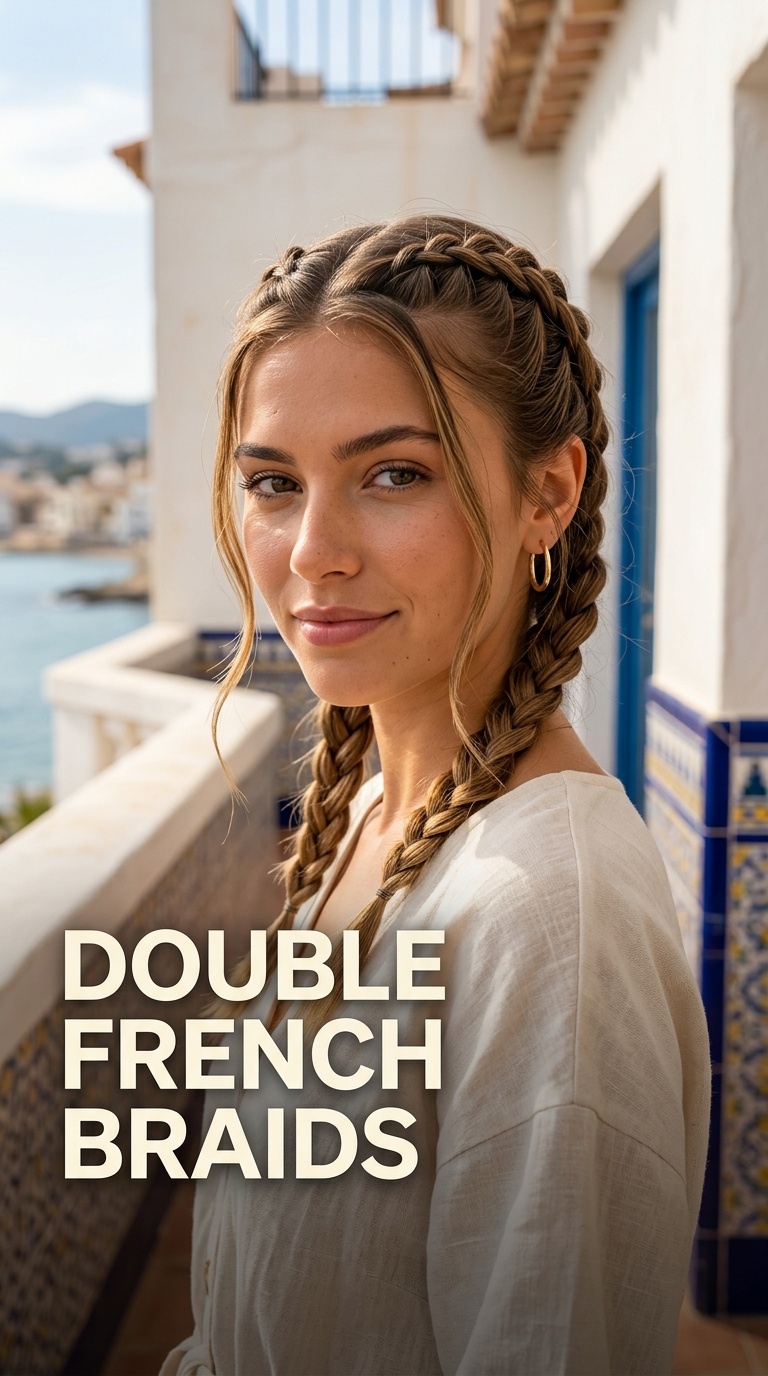 Double French Braids