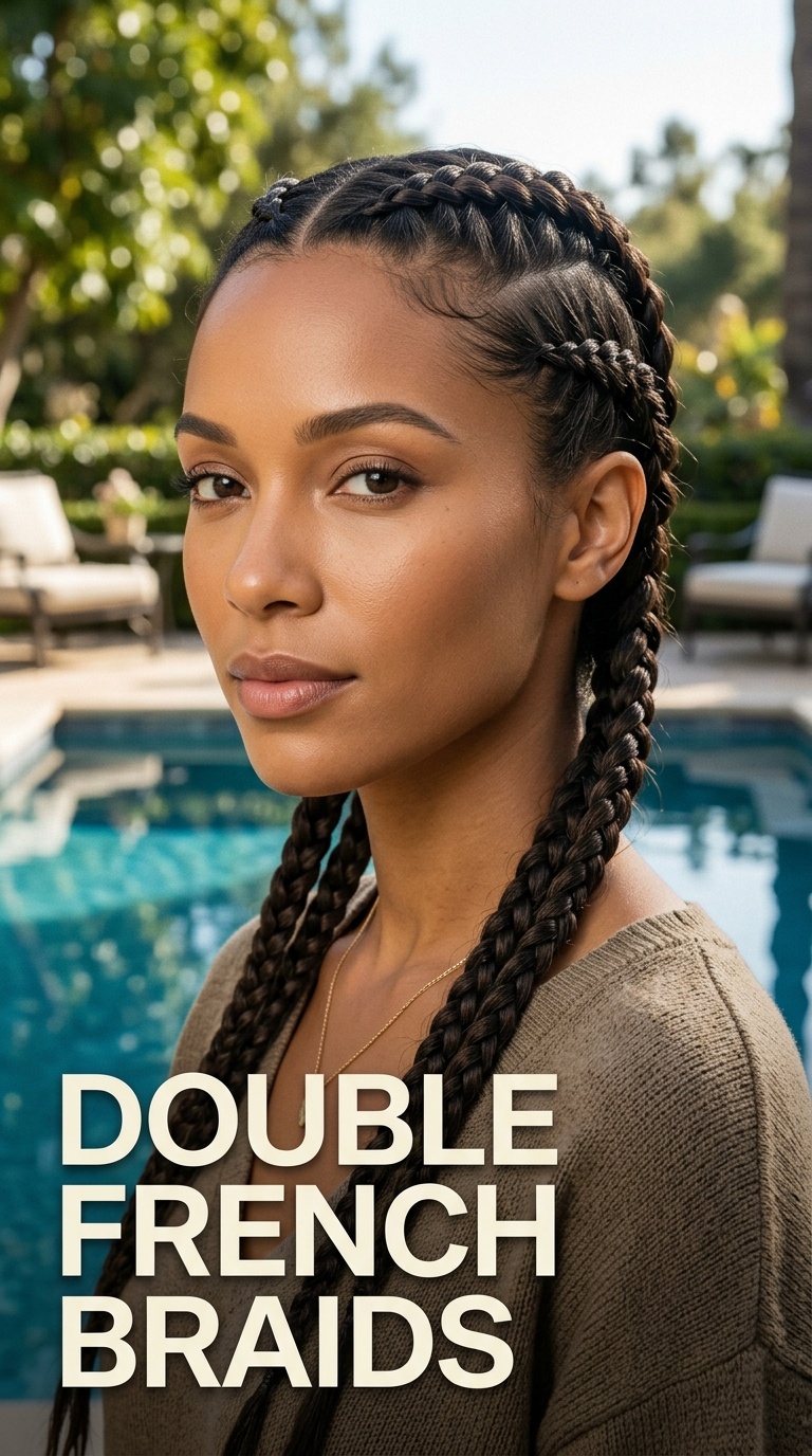 Double French Braids