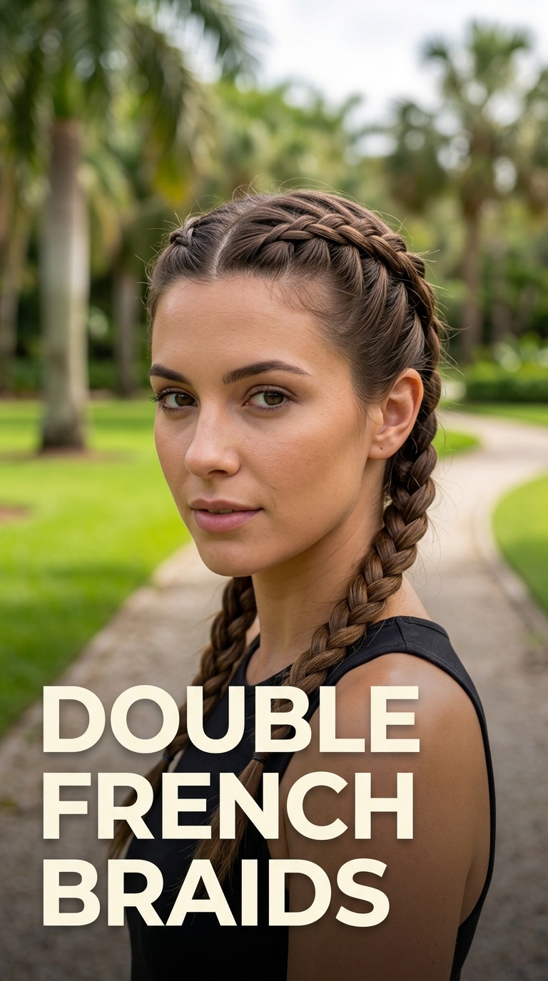 Double French Braids