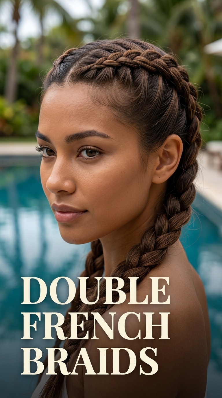 Double French Braids