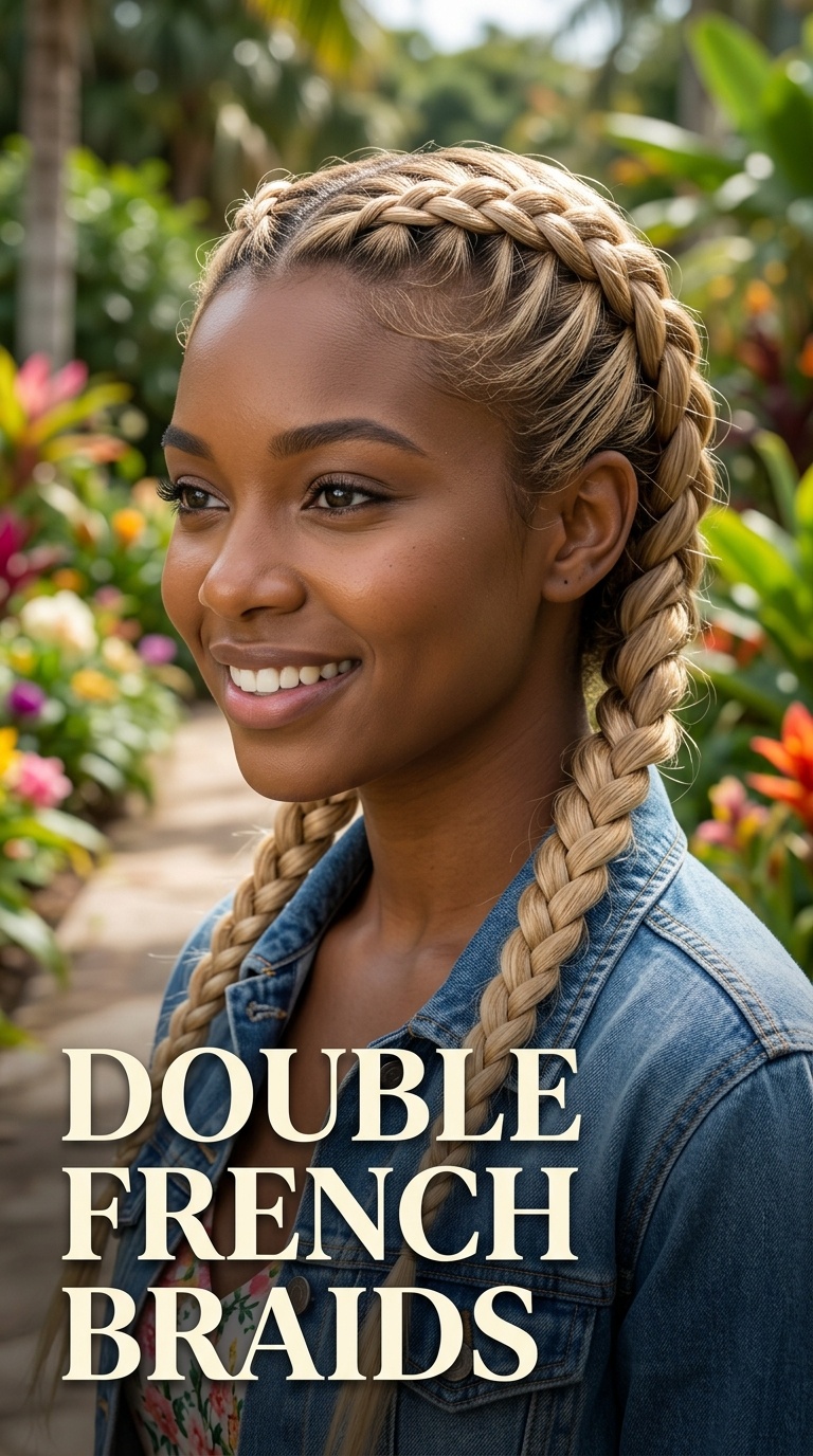 Double French Braids