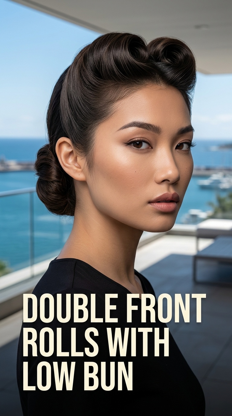 Double Front Rolls with Low Bun