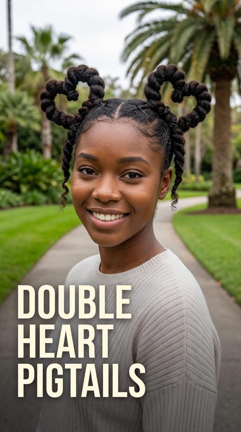Double Heart Pigtails