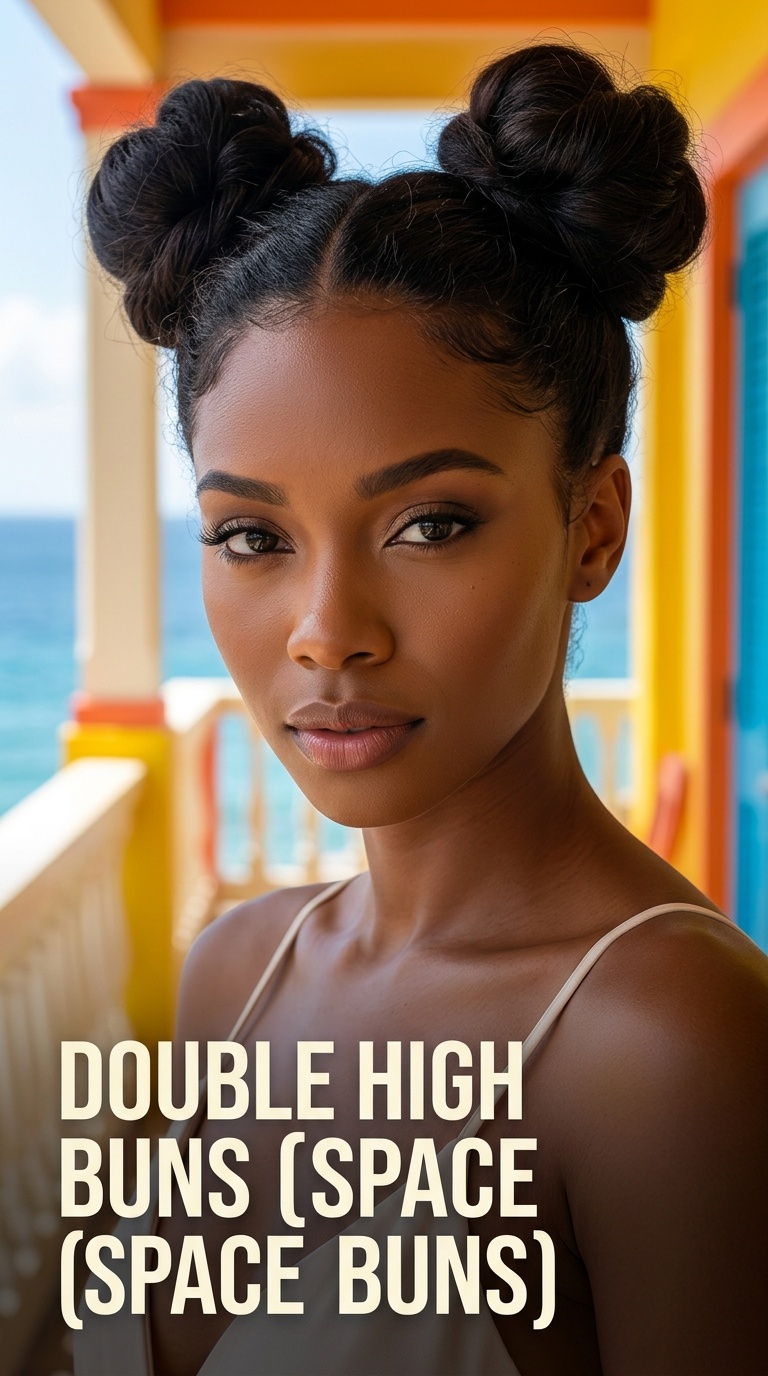Double High Buns (Space Buns)