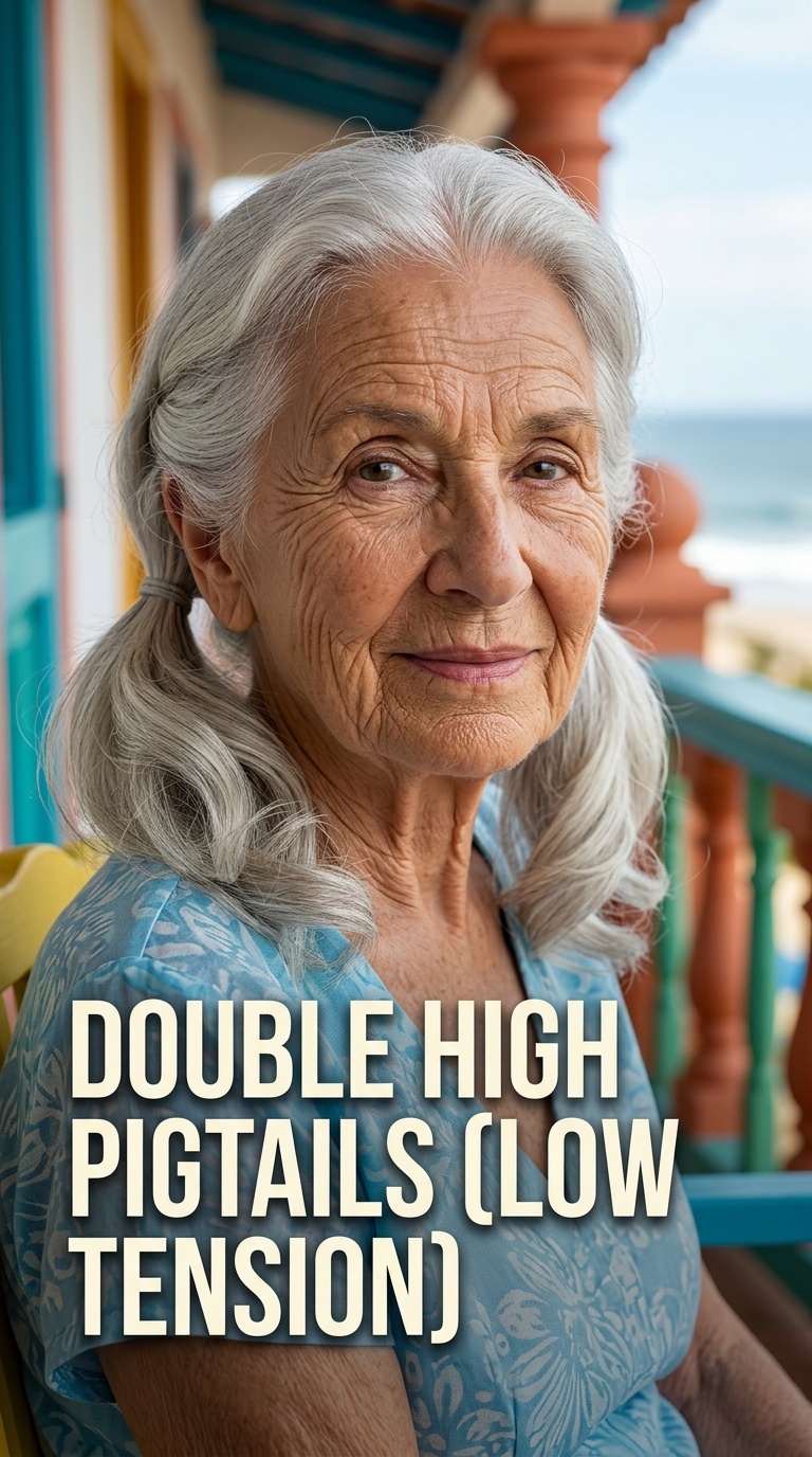 Double High Pigtails (Low Tension)