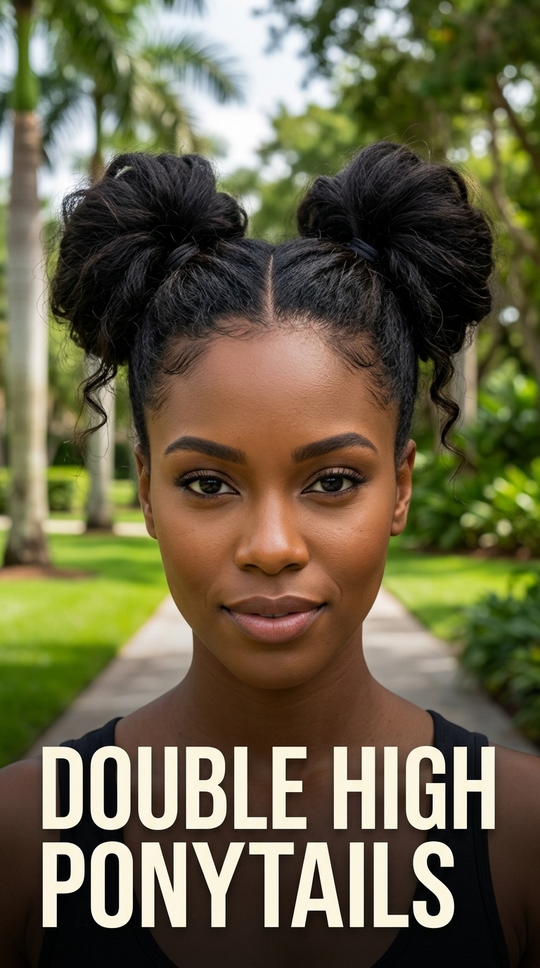 Double High Ponytails