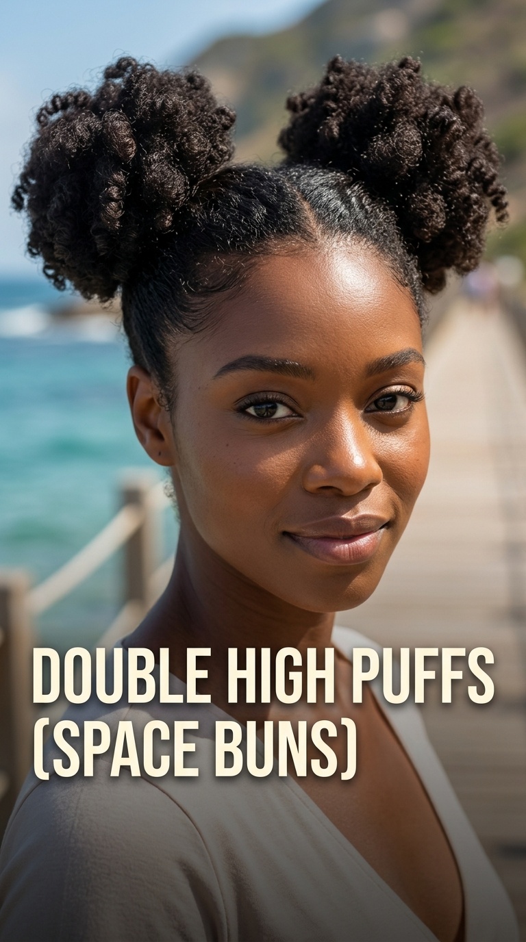 Double High Puffs (Space Buns)